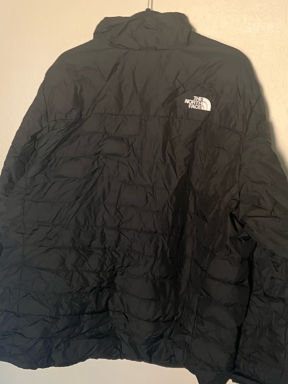 The North Face Mens Size XL Black Quilted Puffer Jacket Coat Read Description